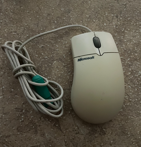 Vintage Microsoft Mouse 1.2A PS/2 Compatible - 第 1/2 張圖片