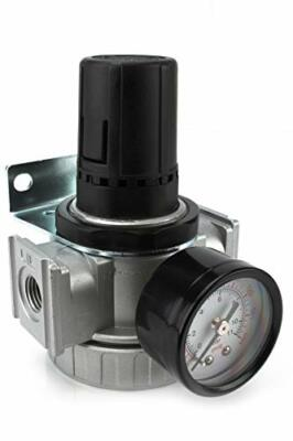 #ad 1 4quot; Mid Flow pressure regulator for compressed air compressor w gauge $34.43