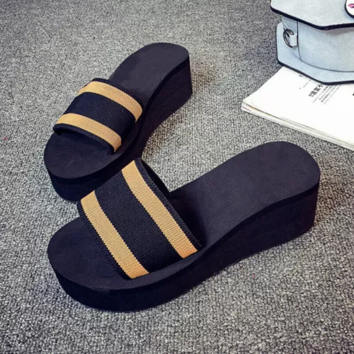 Sandalias de plataforma de cuña de verano para mujer Chanclas Sandalias planas Informales Zapatos de playa - Imagen 7 de 11