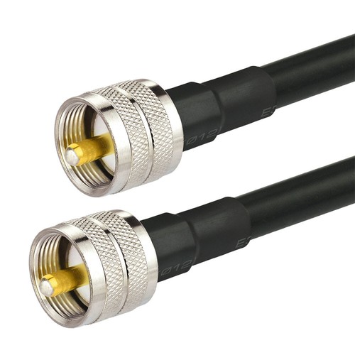 UHF PL-259 wtyczka na wtyczkę UHF wtyczka pigtail KSR400 kabel adaptera anteny 20 stóp - Zdjęcie 2 z 4