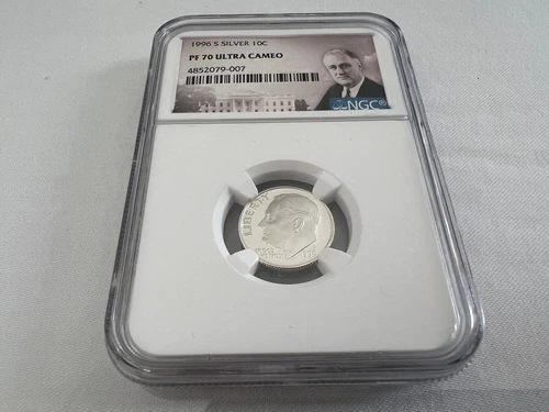 1996-S SILVER ROOSEVELT DIME NGC PF70 ULTRA CAMEO "PORTRAIT LABEL" TOP POP