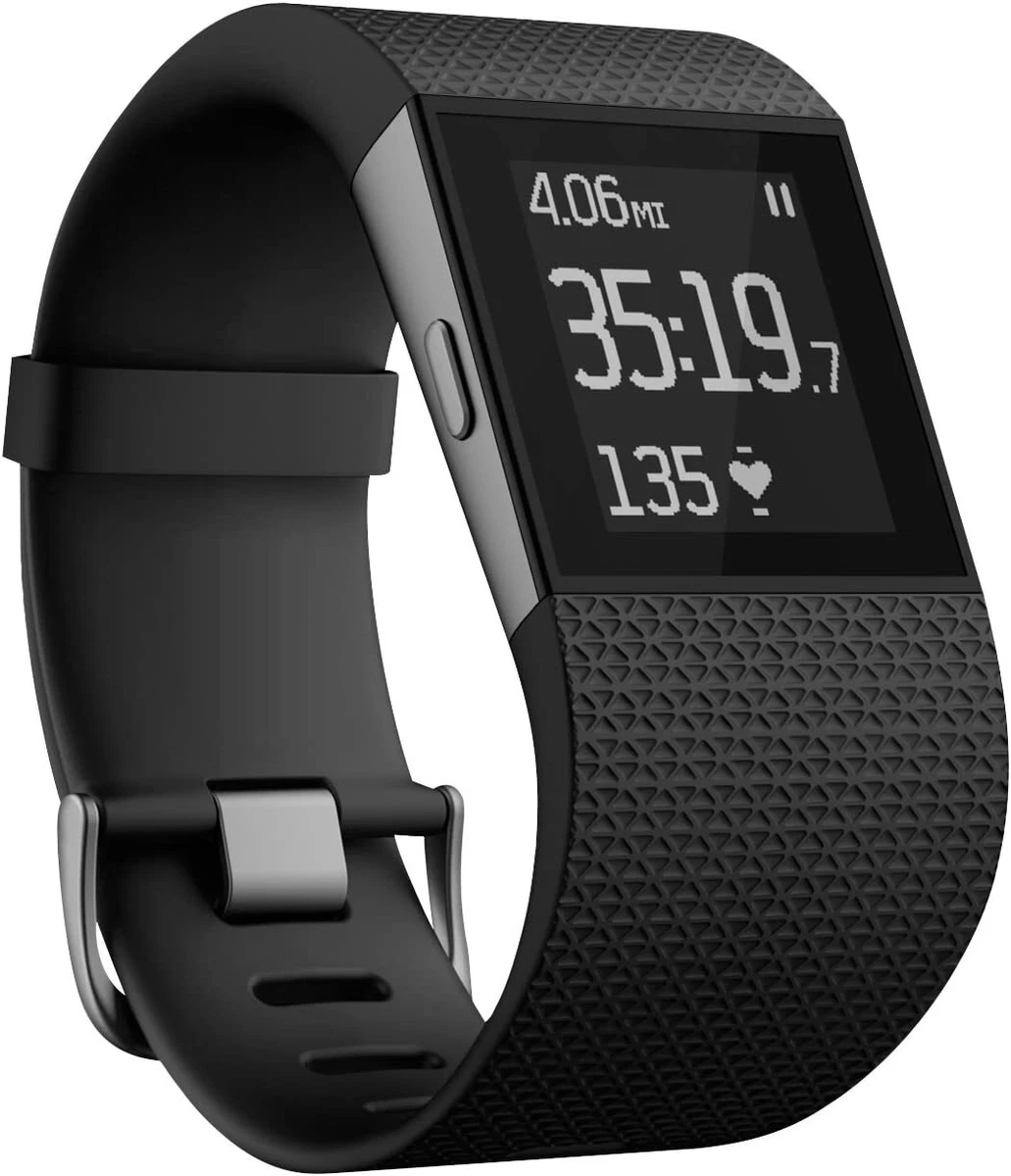 Fitbit Surge Fitness Super Watch Activity Tracker Black