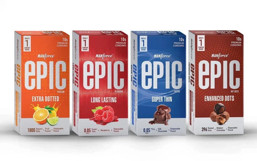 Manforce Epic Desire Kondome | Ultradünnes Kondom für mehr Vergnügen |