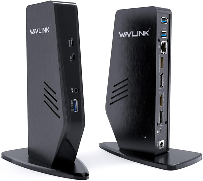 USB C Docking Station Ultra HD Multiple Display Docking Station for Laptop, S042