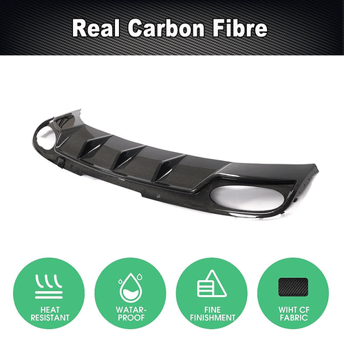 For Bentley Continental GT 2-Door 2012-2016 REAL CARBON Rear Bumper Diffuser Lip - Bild 5 von 11