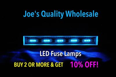 (7)COOL BLUE 8V LED FUSE LAMP METER/BA/CA/QR/QRX/2000-3000-6060-5050 SANSUI DIAL