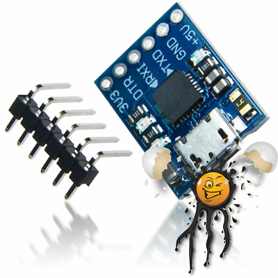 CP2102 USB Micro TTL UART seriell Konverter 3,3V 5V RX TX DTR OSX Win Linux ser