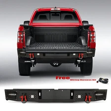 YEEGO New Steel Rear Bumper With LED Light & D-Rings For 2000-2006 Toyota Tundra