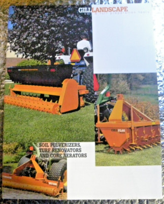 Woods & Gill Landscape  1997 Soil Turf Preparation Tools Brochure Specs Factory