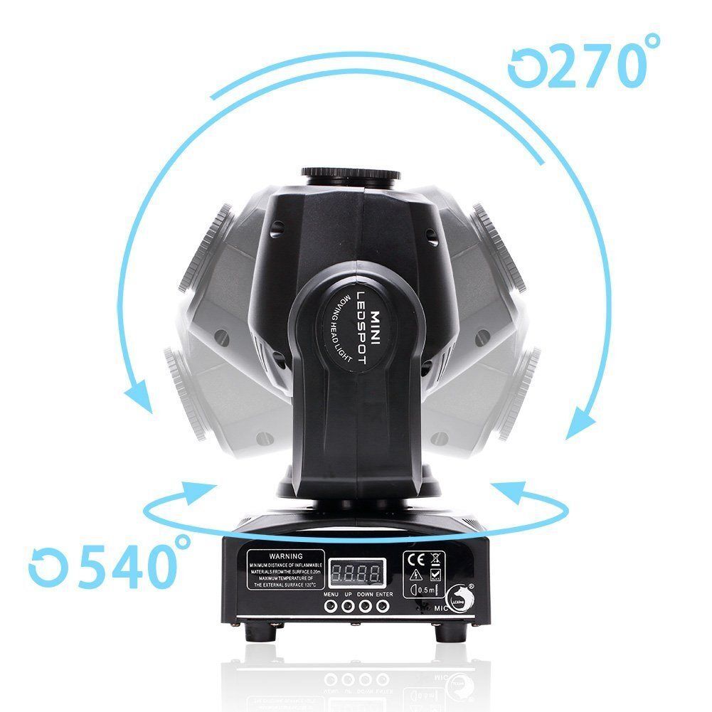 120W LED Moving Head Light RGBW Gobo Beam Stage DJ Light Disco DMX Spot Lighting