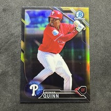 2016 Bowman Chrome Prospects Black & Gold Refractor Roman Quinn #BCP155