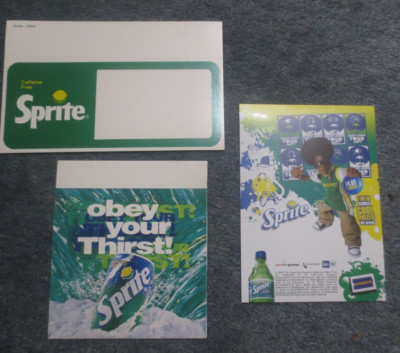 3 Different Sprite Price Sheet