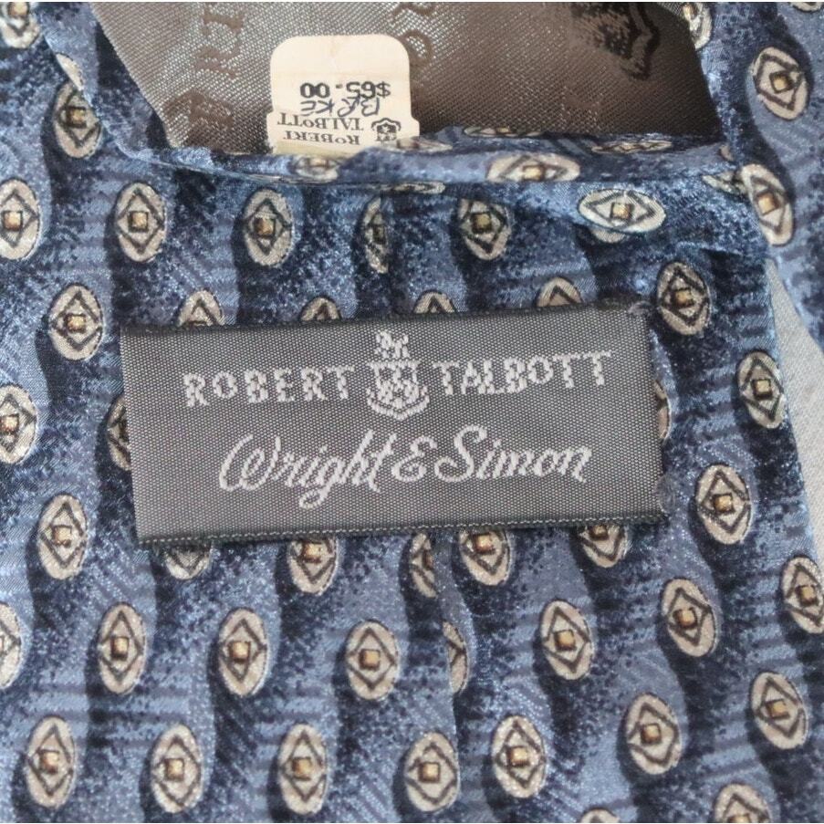 Robert Talbott Wright & Simon Mens Neck Tie Shimm… - image 4