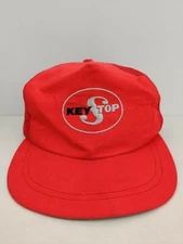 Vintage USA MADE Key Stop Trucker Hat Snapback Cap NWOT NOS