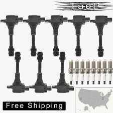 8 x Ignition Coil & 8 x Spark Plug for Nissan Armada NV2500 5.6L 22448-7S015