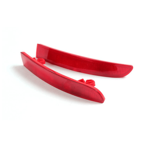 2Pcs Rear Bumper Tail Red Reflectors Cover Fit for VW Golf 5 MK5 R32 2006-2009 - Picture 8 of 15