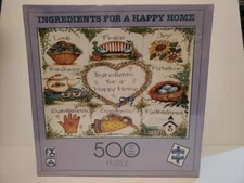 Ingredients for a Happy Home FX Schmid 500 Piece Jigsaw Puzzle 18" x 24"