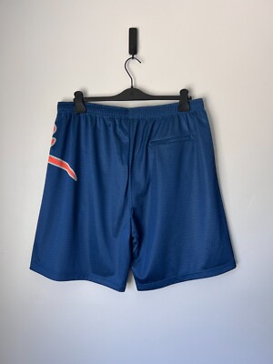 Supreme Big Script Mesh Shorts - Size Large - Navy - NEW | eBay