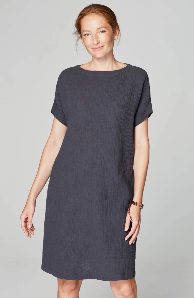 J. Jill - XL - NEW Pure Jill Crinkled-Cotton Boat-Neck Dress - NWT | eBay