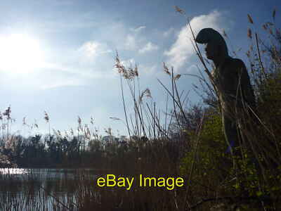 Photo 12x8 Rural East Lothian : Taking the Fish For a Swim at Seafield Pon c2011