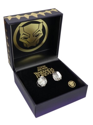 RockLove Black Panther Wakanda Forever Shuri Earrings Sterling - Main Image