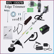 Battery Grass String Trimmer Straight Shaft Electric Weed Eater Field Mower 40V