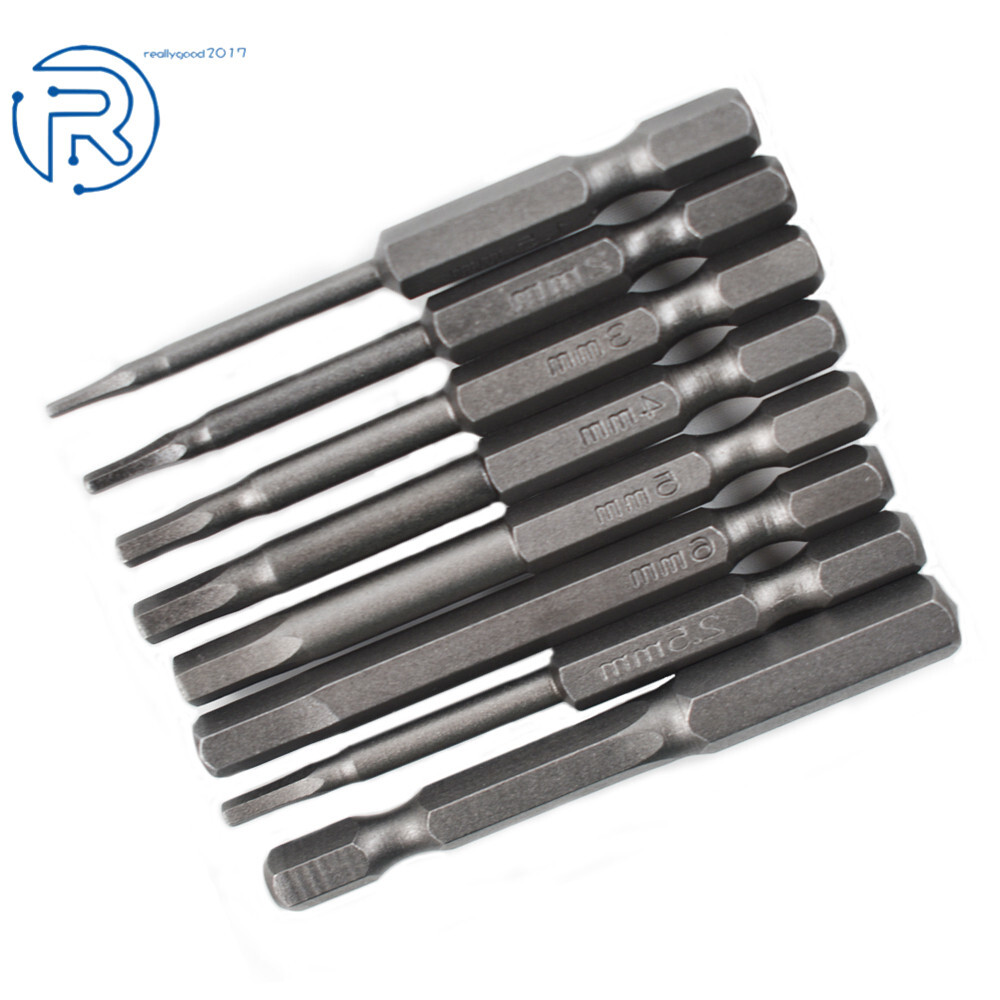 8Pcs Hex Head Allen Bit Set Quick Connect Shank Impact Driver Drill Metric New