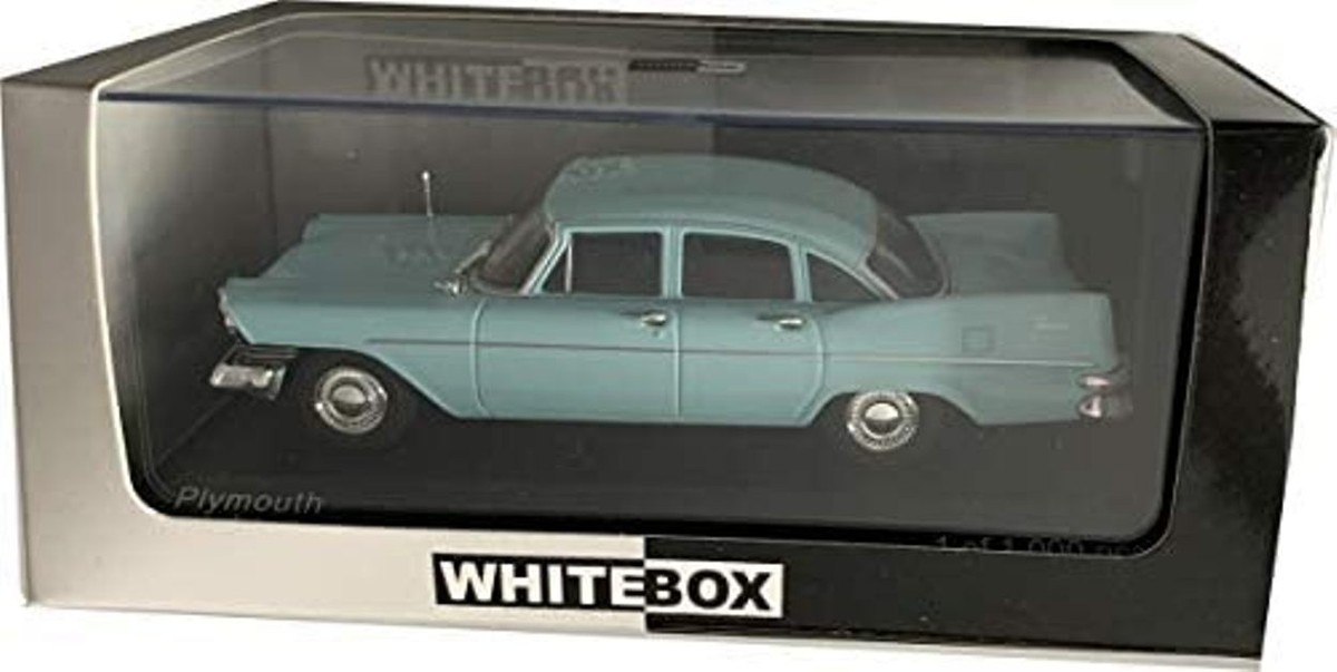 Miniature WhiteBox 1/43 – Plymouth Savoy Bleu Et Noir 1959, Très Bon état