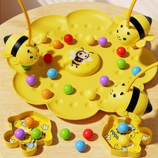 Bee Board Game Toys, Bee Fishing Toys Magnetic Bead BoarUS C7I8