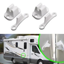 2x Plastic Main Door Catch Retainer Holder for RV Caravan Motorhome Camper po