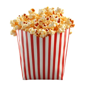 Popcorn Fast Food Restaurant Self Adhesive Sticker