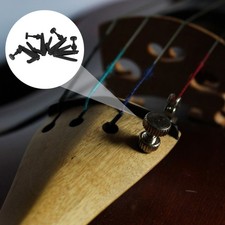 3 Pieces Violin Fine Tuner String Adjuster Black Tuners Full Size
