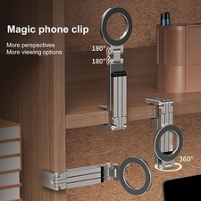 Magnetic Phone Tripod Portable Mini Tripod Stand With Rotation Foldable Alu SBMQ