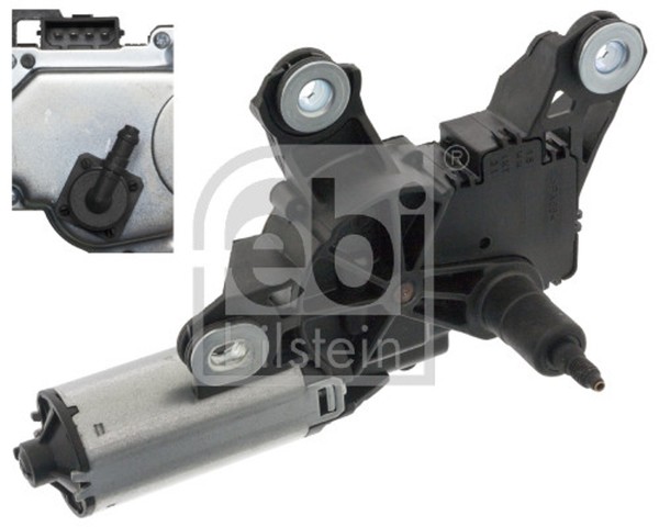 Wischermotor Febi Bilstein 100735 FüR Audi A4 A3 Q5 Q7 B7 8EC 8ED B6 8P1 8E5 12V-image