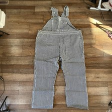 NOS Big Smith Hickory Stripe Overalls Men's Sz 52x30 Railroad Bib Workwear 20C4