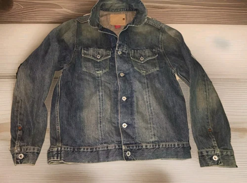 VTG GUESS Denim Jean Jacket Trucker USA Made in Mexico Size S - Picture 1 of 9