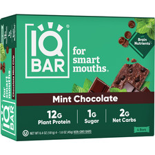 IQBAR Protein Bars Chocolate Mint Chip