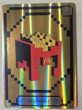 2025 McDonald's Minecraft Fry Helmet Card w/Code Code Not Used 