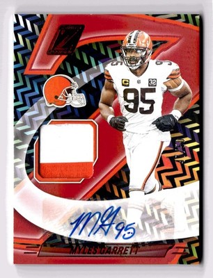 2024 Panini Zenith #ZJA-MGT Myles Garrett Z-Jersey Autographs Red #/50