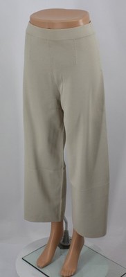 MAX MARA FREIZEIT DAMEN GREMBO HOSE CROPPED UK M BEIGE IB