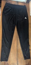 NWT Adidas Black Track Pants - Women Size Small, Ankle Zips