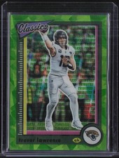 2022 Panini Classics Timeless Tributes Green Ice #44 Trevor Lawrence /25 