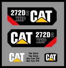 Nuovo adatto per Caterpillar 272D2 272D 2 XHP Skid Steer Decal Kit -Set caricatore pista gatto