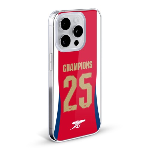 OFFICIAL ARSENAL FC 2025 WOMEN'S CHAMPIONS BACK CASE FOR APPLE iPHONE PHONES - 第 2/8 張圖片
