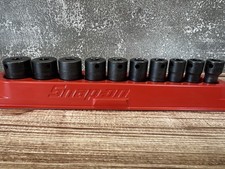 Snap-on 10 Pc 38 Drive 6-point Semi-deep Impact Socket Set 516-78 210imfsya Snap-on 10 Pc 38 Drive 6-point Semi-deep Impact Socket Set 516-78 210imfsya