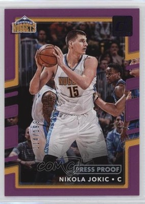 2017-18 Panini Donruss Press Proof Purple 114/199 Nikola Jokic #37 00am
