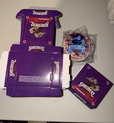 64 SETS - Master Shredder Pizza Bag & Box Combo Mylar Bag 3.5g Packaging