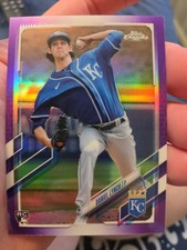 Daniel Lynch 2021 Topps Chrome Update #USC34 Purple Refractor Kansas City Royals