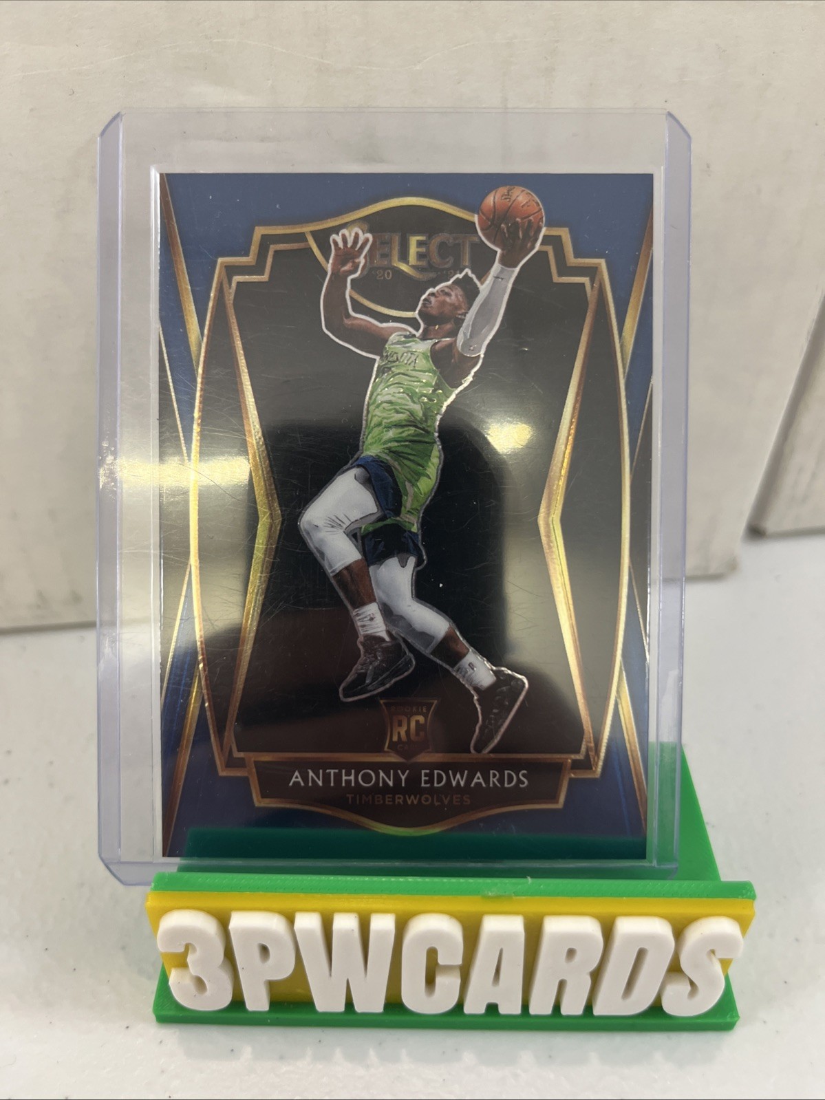 2020-21 Panini Select - Premier Level Anthony Edwards #169 Blue Prizm (RC)