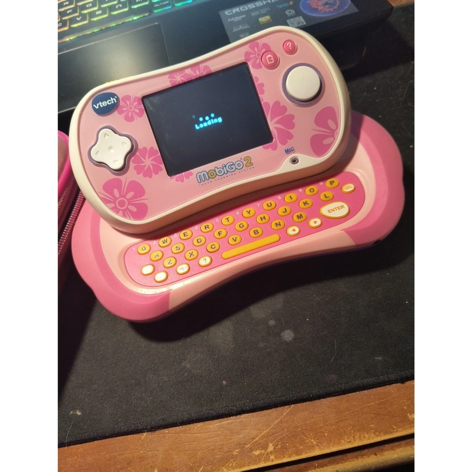 Mobigo 2 Electronic Handheld Game System Pink Rare & 4 Games NO Stylus tested - Image 3 of 4